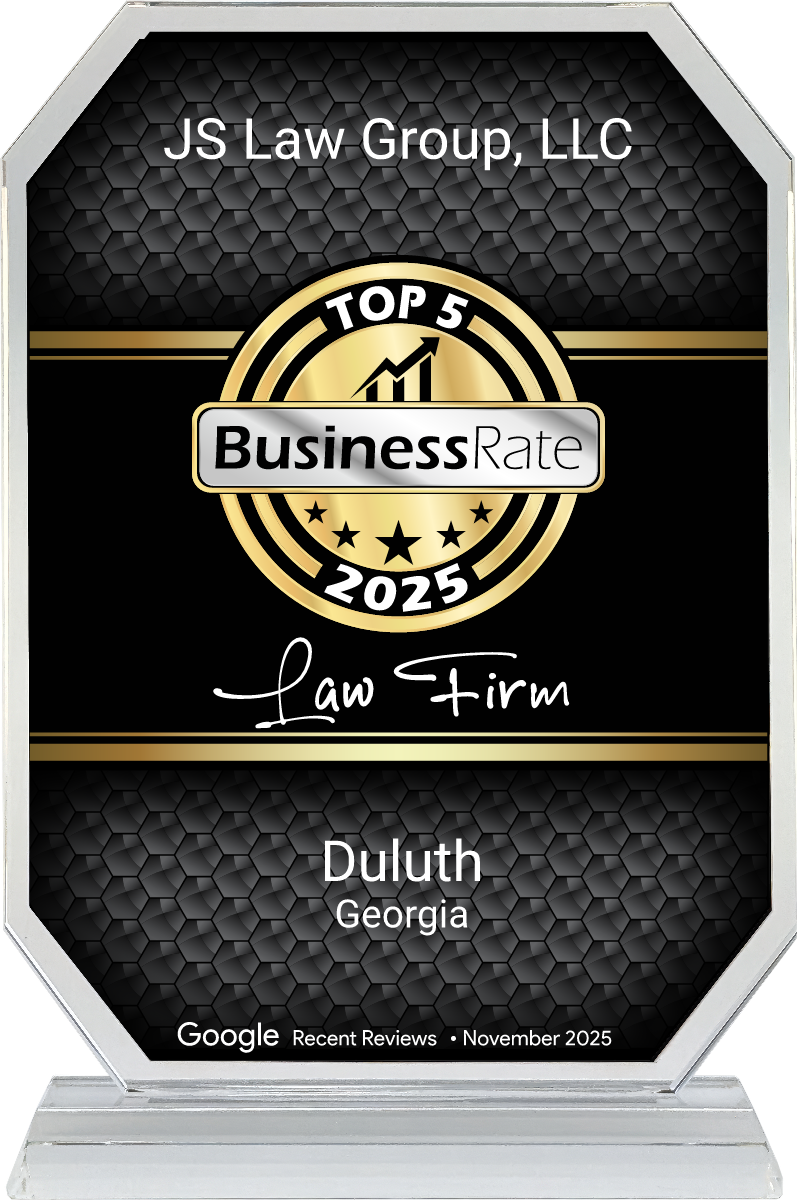 BusinessRate Top 5 Law Firm 2025 – Duluth, Georgia